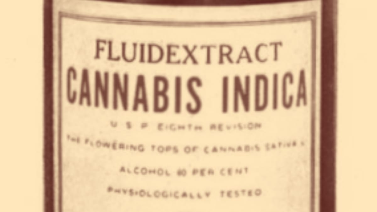 Cannabis Indica Medicine from the 1900s