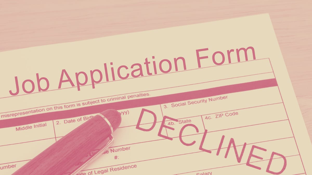 Job Application Declined in the Cannabis Industry